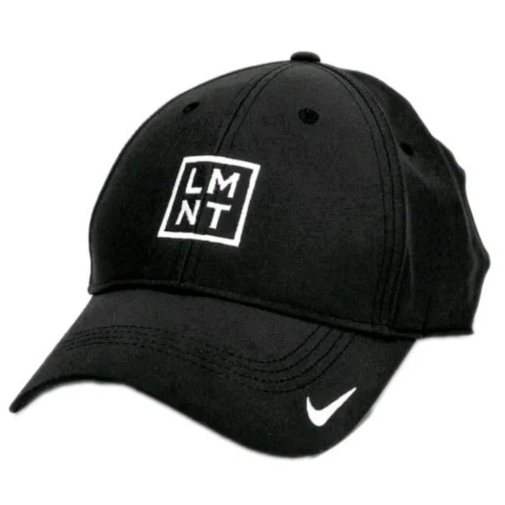 Nike Golf Dri Fit Club Hat Baseball Cap Black Adult Med Large Adj Backstrap Nwt